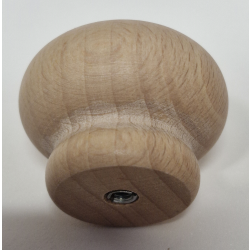 Gałka drewniana 40mm bukowa, surowa, obła